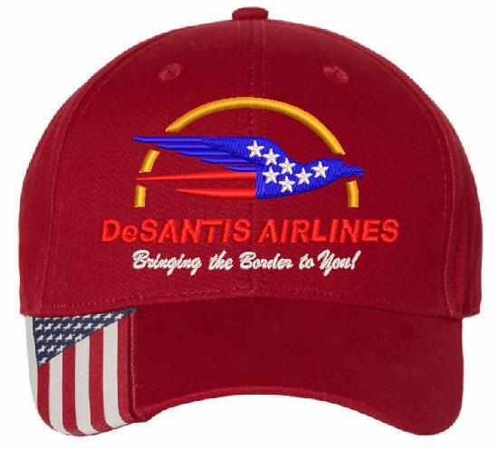 DESANTIS AIRLINES Bring the Border to you Adjustable Embroidered Hat Desantis