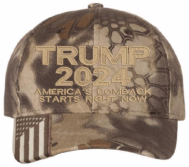 TRUMP 2024 Hat "T2024 America's comeback starts right now Adjustable Trump Hat