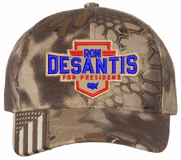 Ron Desantis For President 2024 Adjustable Embroidered USA300 flag brim Hat