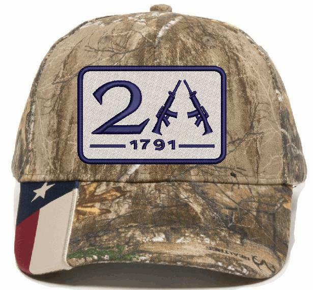 2nd Amendment 1791 AR15 Badge Style Embroidered Hat - Various Hat Options - Powercall Sirens LLC