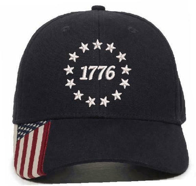1776 Stars Embroidered USA-300 Hat - Declaration of Independence Hat - Powercall Sirens LLC