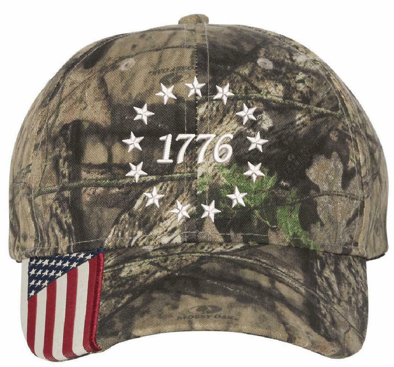 1776 Stars Embroidered CWF035 Camo Hat Choices - Declaration of Independence Hat - Powercall Sirens LLC
