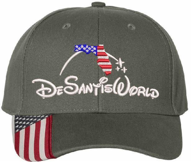 DESANTIS 2024 MAKE AMERICA FLORIDA Embroidered Adjustable Hat DESANTISWORLD HAT
