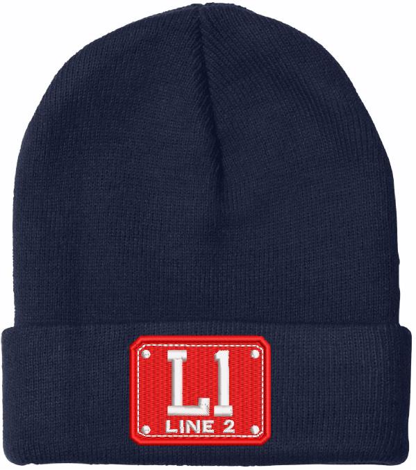 Badge Style Embroidered Winter Hat - Powercall Sirens LLC