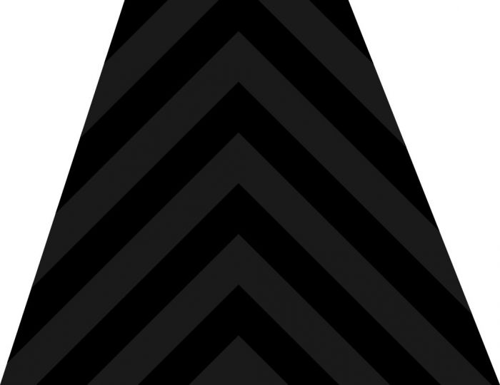 USA Flag Blacklite Reflective Trapezoid Decal - Powercall Sirens LLC
