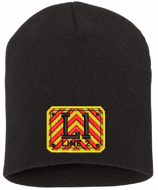 Chevron Badge Embroidered Winter Hat - Powercall Sirens LLC