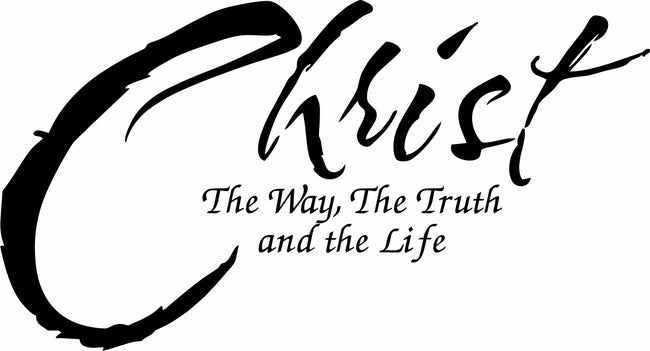 Christ the way the Truth Window/Hardhat Decal