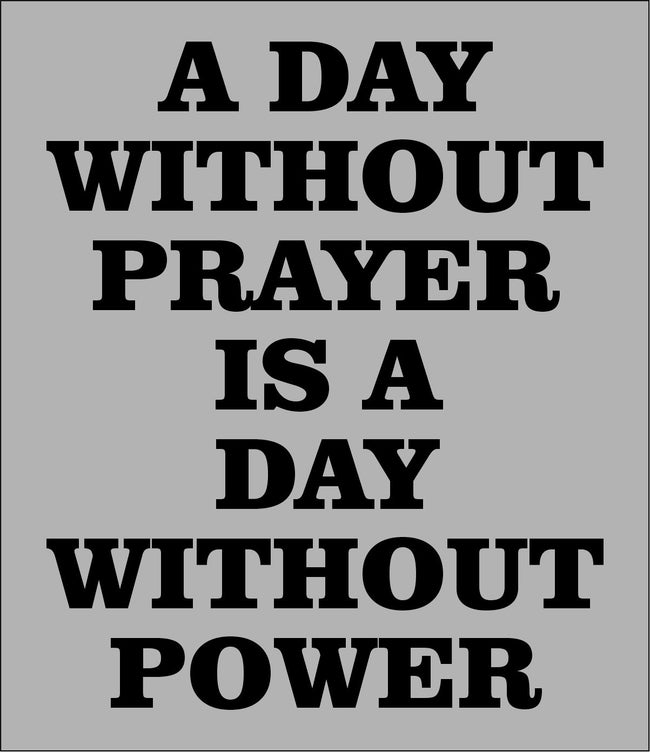 Day without prayer power decal