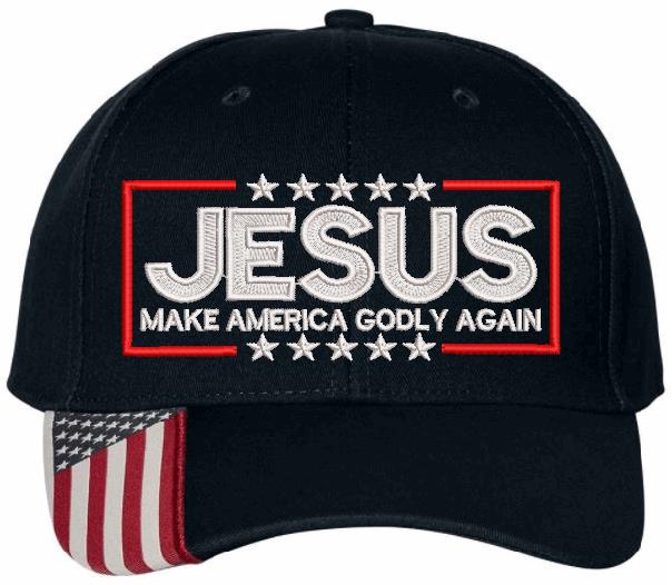 Jesus Make America Godly Again USA300 Embroidered Hat