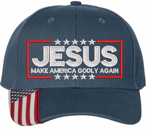 Jesus Make America Godly Again USA300 Embroidered Hat