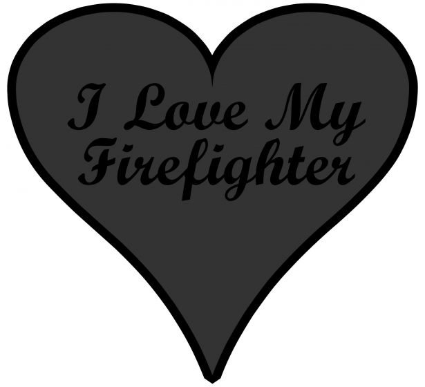 I love my Firefighter Blacklite Reflective Decal - Powercall Sirens LLC