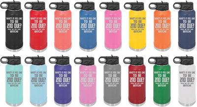 2nd Due Engraved Skinny Tumbler or Water Bottle - Powercall Sirens LLC
