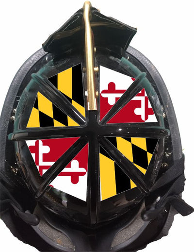 Maryland 8 Section Reflective Helmet Flag - Powercall Sirens LLC