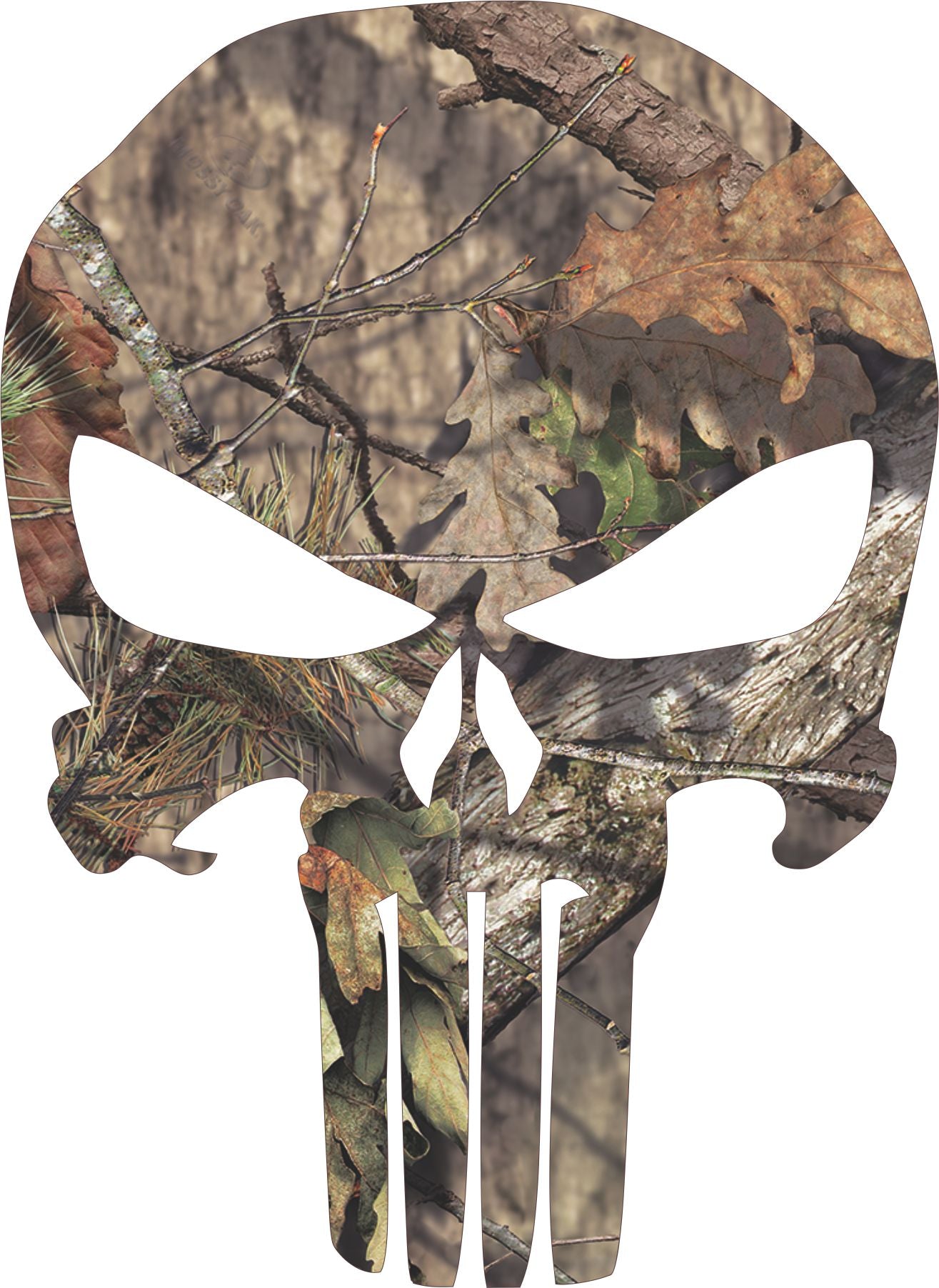Mossy Oak Punisher Window / Hard Hat Decal - Powercall Sirens LLC