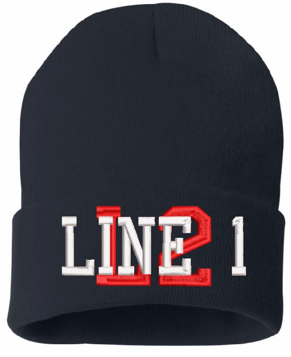 Overlay Style Embroidered Winter Hat - Powercall Sirens LLC