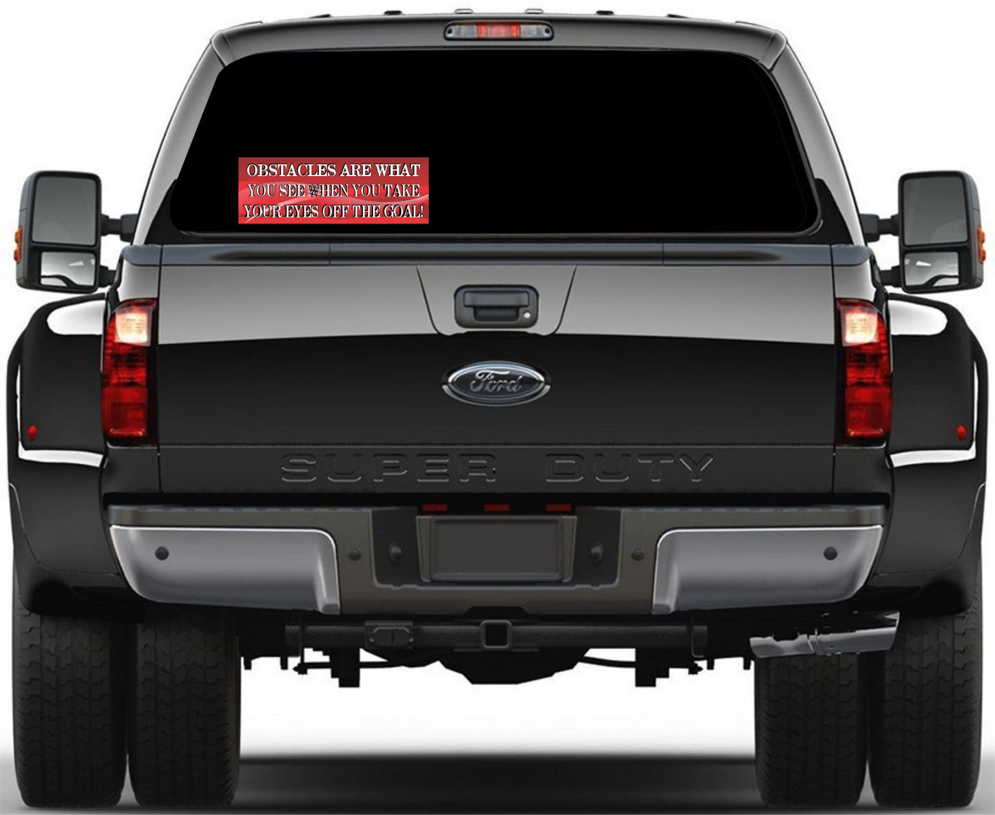 Obstacles are what you see Bumper sticker/magnet