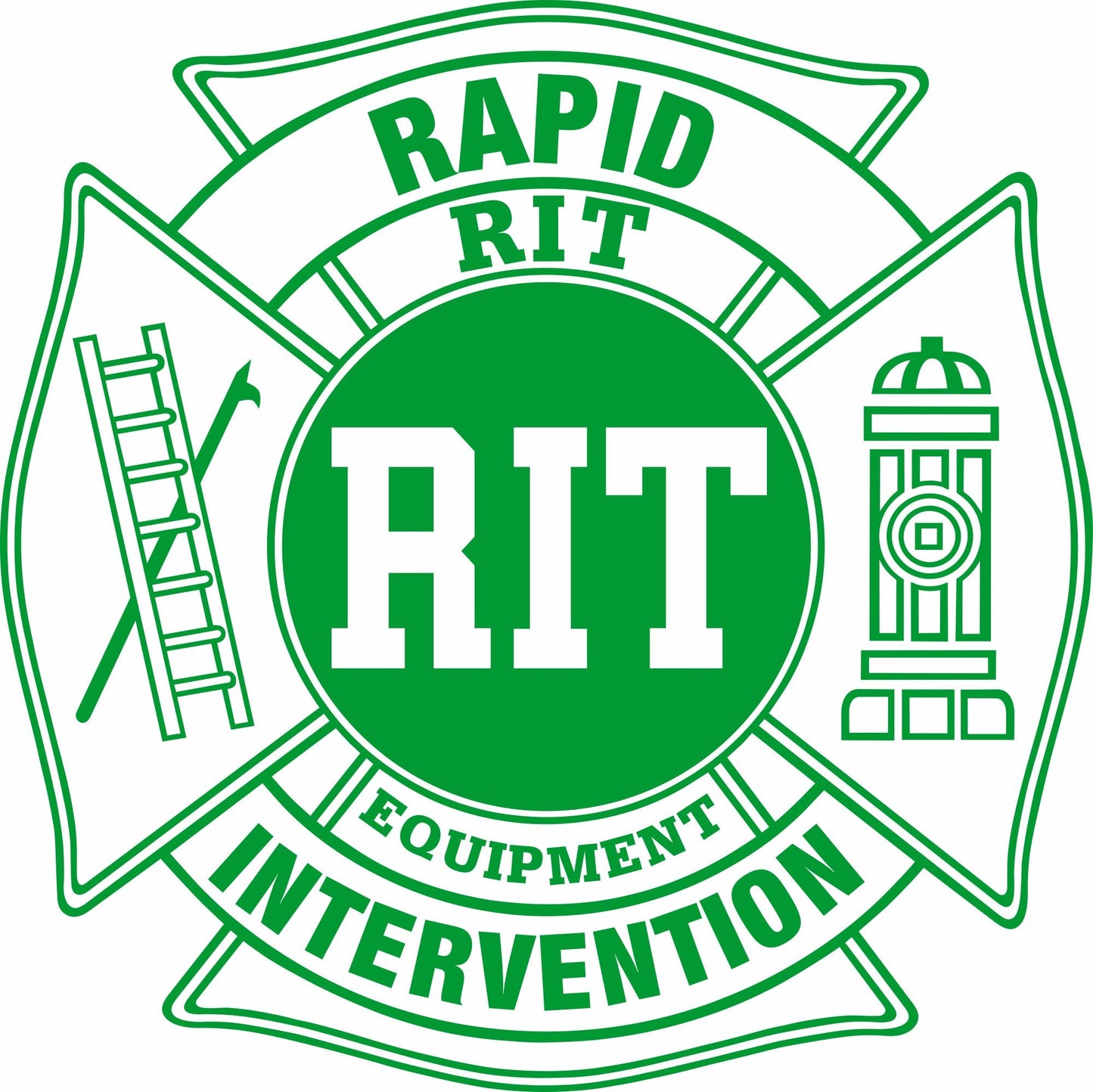 RIT Team Rapid Intervension Maltese Decal - Powercall Sirens LLC