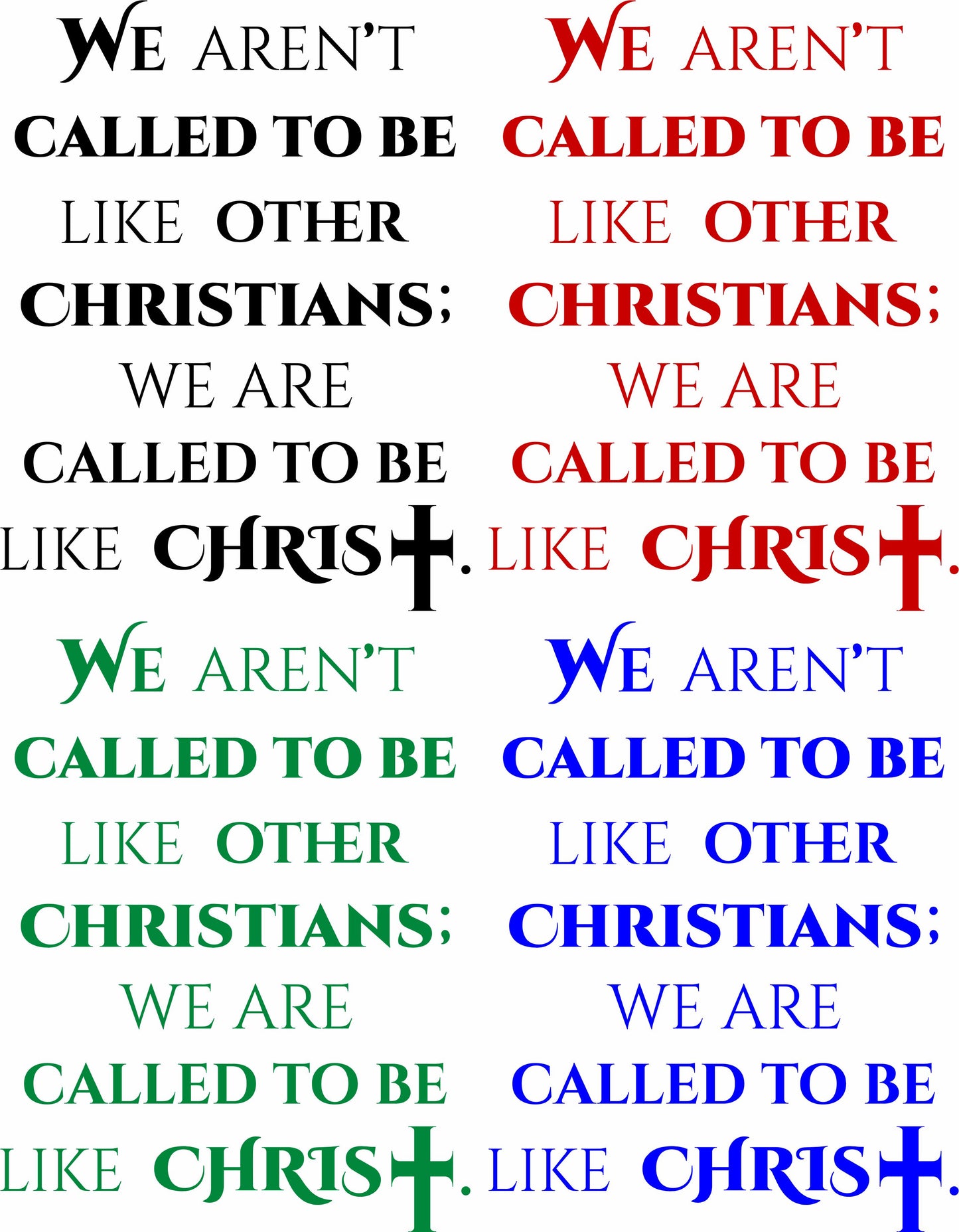 Called to Be Christian Window Decal