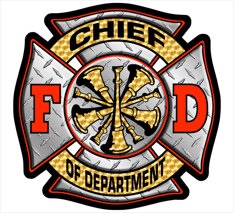 Chief Of Dept. DP Style Decal - Powercall Sirens LLC
