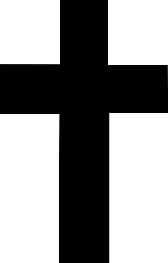 Christian Cross Solid Color Decal - Powercall Sirens LLC