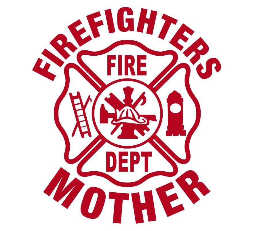 Firefighters Mother Maltese Cross Decal - Powercall Sirens LLC