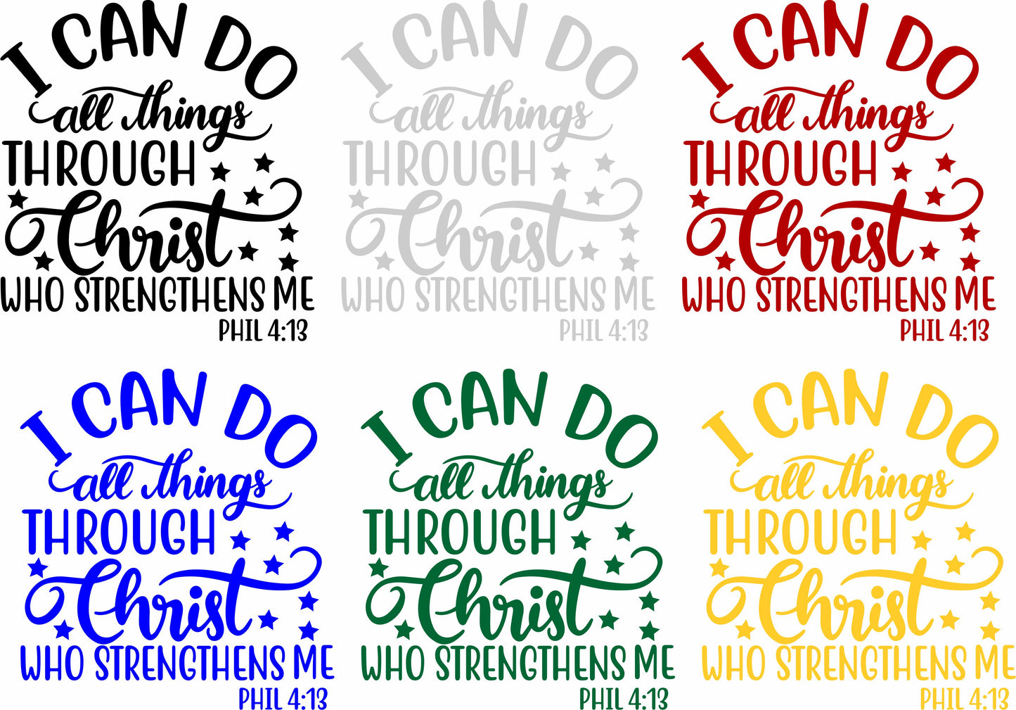 I can do all things through Christ Decal