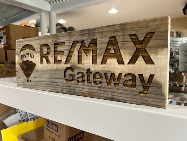 Remax Custom Made Engraved Wood Sign