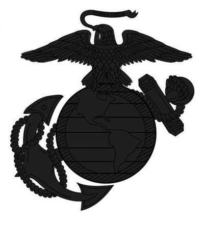 Marine Corps. Blacklite Reflective Decal - Powercall Sirens LLC