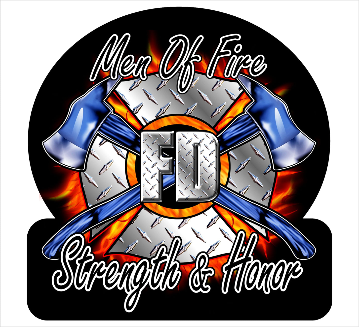 Men Of Fire Strength & Honor Decal