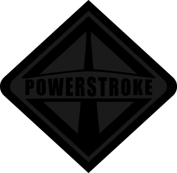 Powerstroke Blacklite Reflective Decal - Powercall Sirens LLC