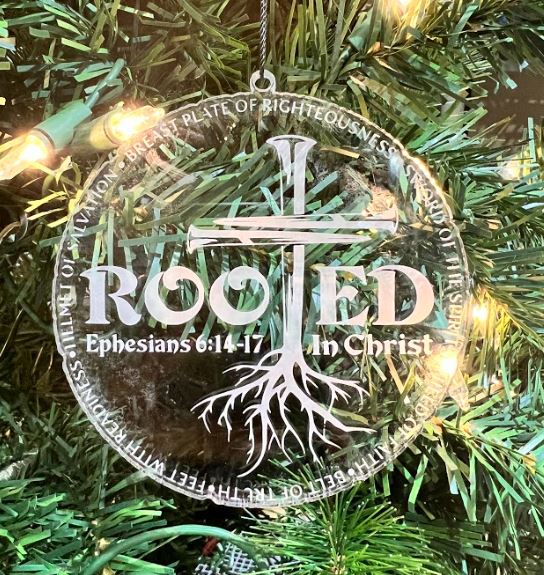 Rooted In Christ Religious Acrylic Ornament