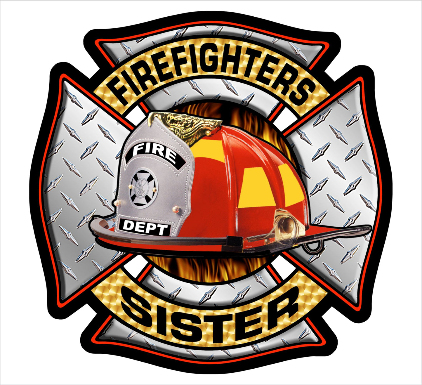 Firefighters Sister DP Style Maltese - Powercall Sirens LLC