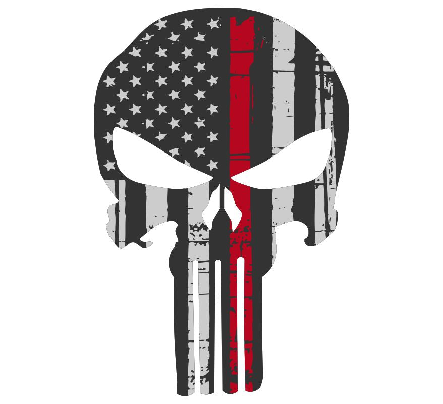 Thin Red Line Tattered Punisher
